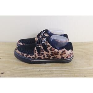 T.U.K. A9181 Leopard Cheetah Print Womens 8 VLK Creeper Mens 6 Sneakers